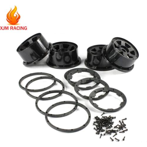 Front and Rear Wheel Hub with Beadlock Ring for 1/5 HPI ROFUN BAHA KM ROVAN Baja 5B Truck Rc Car Toys Parts