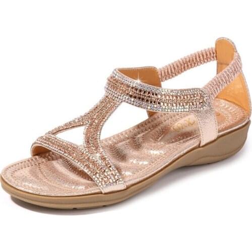 Women Sandals Casual Shoes Ladies Beach Sandals Bohemia Flat Shoes Open Toe Female Fashion Sandalias Slip On Shoes Woman WSH3991