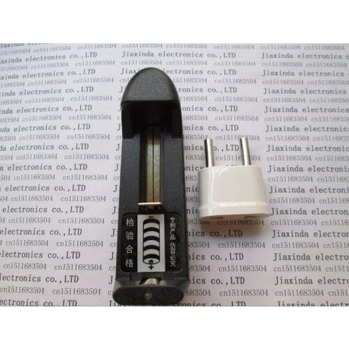 NEW 18650 3.7V single slot charger 1PC EU Universal Wall Charger For 3.7V 18650 16340 14500 Li-ion Rechargeable Battery