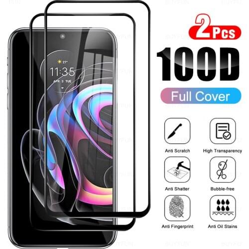 2Pcs Full Cover Protective Glass For Motorola Edge 20 Pro Tempered Glass For Moto Rola Edge20 20Pro 6.7" Screen Protector Film
