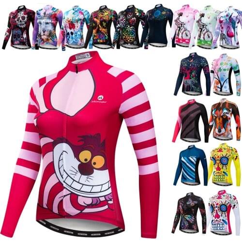 Women Cycling Jersey Mtb Bicycle Clothing Ciclismo long sleeves Jersey Race-Ropa-Maillot Mountain Bike Clothing Maillot Ciclism