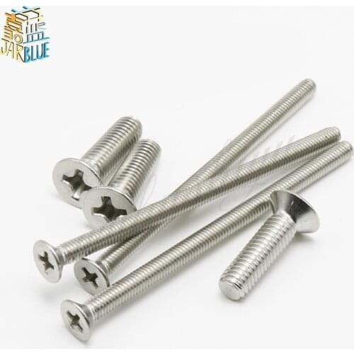 10Pcs 1/4 -20 UNC Stainless steel 304-A2 flach kopf senkkopf phillips schraube