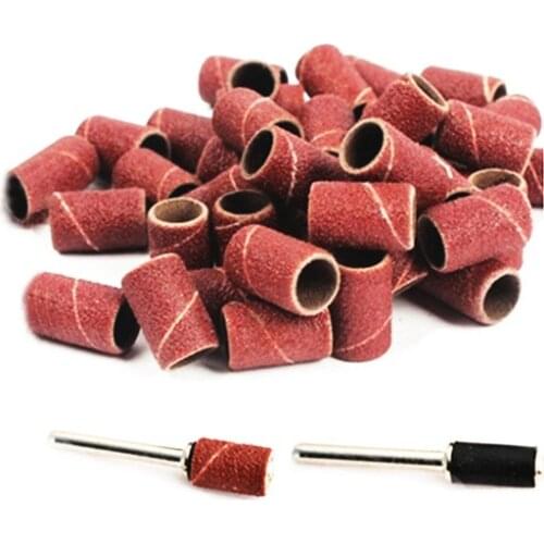 100pcs 6mm sanding paper grinding wheel abrasive polishing for woodworking dremel tools accessories sandpaper rotary tool stone