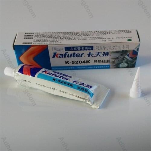 20Pcs kafuter 80g k-5204k LED thermal conductive silicone CPU bonding adhesive quick-drying thermal silica coefficient 1.6