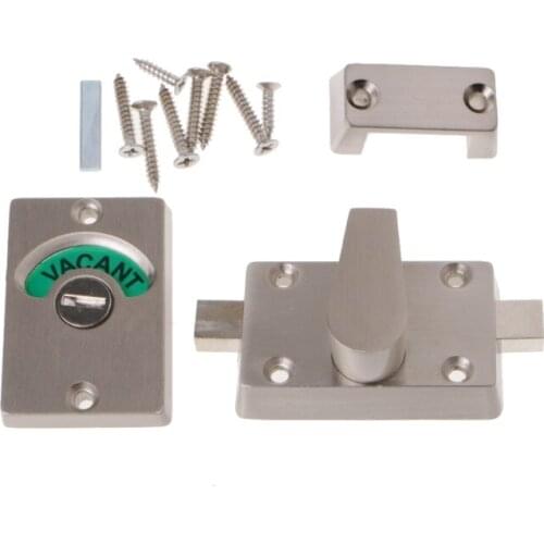 203F Indicator Bolt Bathroom WC Toilet Privacy Door Lock Vacant Engaged Coin Release