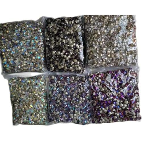 50pcs 8X6mm Crystal Irregular Diamond Rhinestone Nail Art Rhinestone Irregular Ice-Cube Nail Diamond 3D Crystal Glass Ornaments