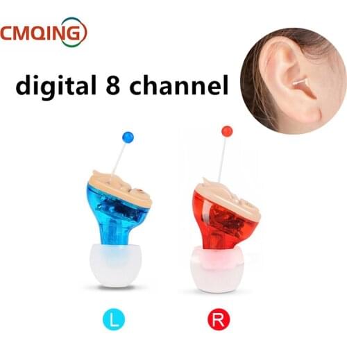 8 Channel Digit Hearing Aid Digital CIC Hearing Aids Adjustable Tone Sound Amplifier Portable Deaf Elderly digital Hearing Aid
