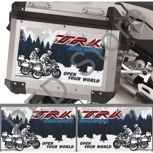 Motorcycle Tail Top Side Box Cases Panniers Luggage Aluminium Stickers Decals For Benelli TRK502 TRK 502 X TRK521 ADV Adventure