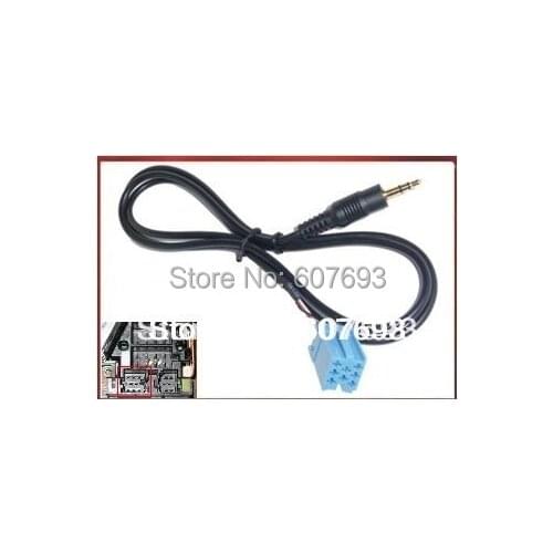 Car AUX line in auxiliary Adapter cable plug mp3 connector CD player For Fiat 2007-2011 Bravo radio