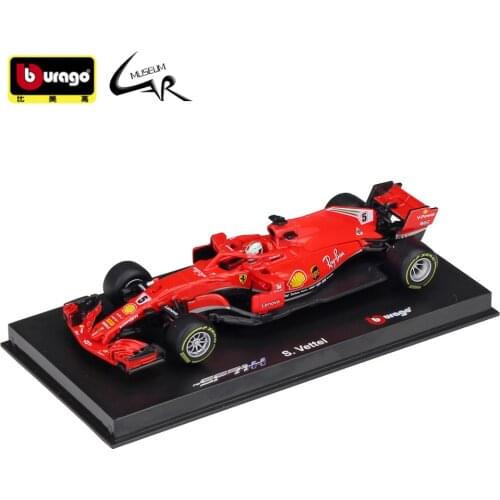 Bburago 1:43 Model Car Simulation Alloy F1 Racing 2018 Ferrari SF71H2019 SF90 Simulation Alloy Model Hardcover Edition