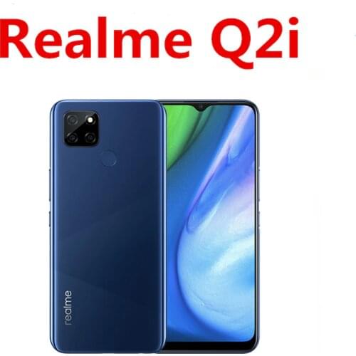 DHL Fast Delivery Realme Q2i 5G Cell Phone 6.5" FHD 4GB RAM 128GB ROM 4 Cameras Fingerprint Face ID Android 10.0 Dimensity 720