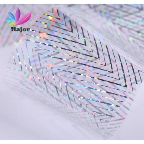 Lace Line pattern Decoration nail transfer foil Nail Art Decals Art Transfer Foil Nail Sticker Tip Decoration Easy JQ43