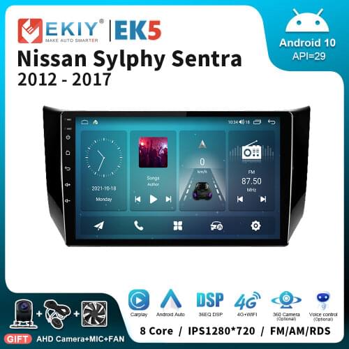 EKIY Smart Multimedia Android For NISSAN SYLPHY 2012 2013 2014 2015 2016 GPS Navigation Stereo Receiver Head Unit No DVD 2 Din