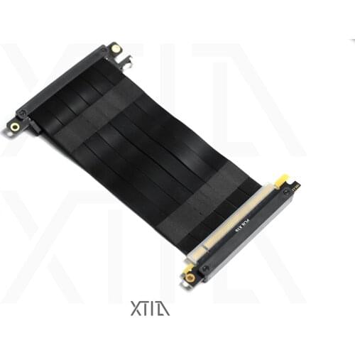[3.0 graphics card extension cable] [black and white] xtia PCIe 3.0 gen3