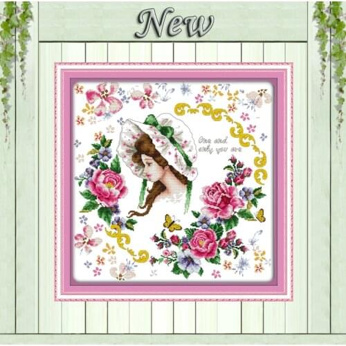 You are my unique love style paintings counted print on the canvas DMC 11CT 14CT kit DIY Cross Stitch embroidery needlework Sets