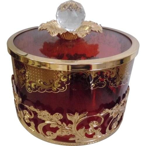 Red Classical Glass Bark fruit box Storage bottles, cans, boxes Party Food Box