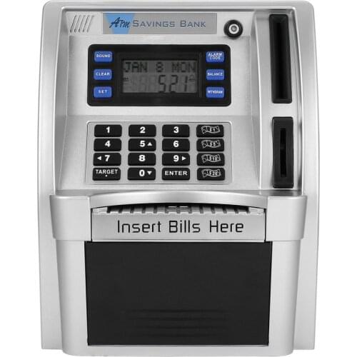 ATM piggy bank Savings Bank money boxToys tirelire Kids Talking ATM Savings Bank Insert Bills Perfect for Kids dropshipping