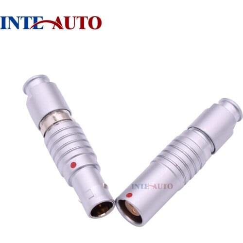 Metal push pull round cable to cable connector,socket plug, M12 Size,1B series,Brass body, solder contacts,TGG.1B.302 DHG.1B.302