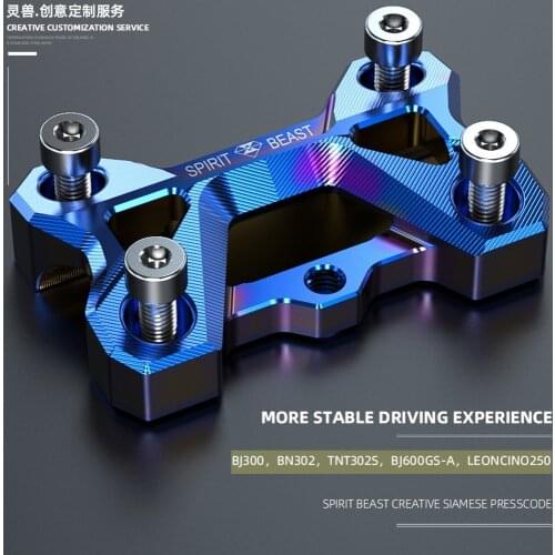 SPIRIT BEAST Motorcycle Handlebar Pressing Code for Benelli BN302 BJ300GS BJ600GS Leoncino 250 TNT302S Honda Suzuki Kawasaki KTM