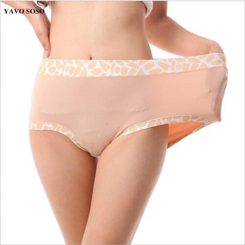 YAVO SOSO 2Pcs/lot New Arrival Bamboo Stone Pattern Underwears Women Panties Plus Size 6XL Sexy lingeries womens briefs