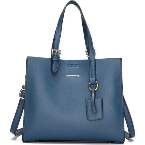 New Design Europe and America Handbag Female Work Casual Bag Solid Color Shoulder Bag 2 In 1