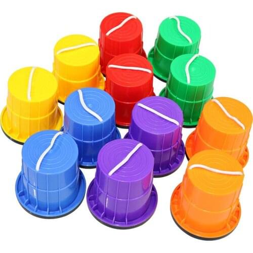 Kindergarten Sensory Integration Training Equipment For Children On Stilts Non-slip Cylindrical Drum Stilt Balance Training Aids