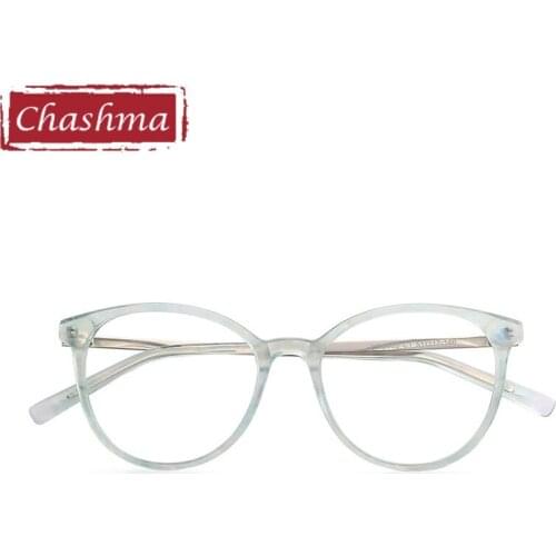 Chashma Eyeglass Transparent Blue Men Acetate Frame Girl Eyewear Student Prescription Glasses Women Optical Spectacle