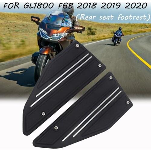 A pair of motorcycle rear seat chrome pedals for Honda Gold Wing GL1800 2018 GL 1800 gl1800 F6B 2018 2019 2020