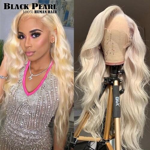 613 Honey Blonde Color Remy Brazilian Body Wave Lace Front Human Hair Wig 13*6 Lace Part Frontal Wigs for Black Women