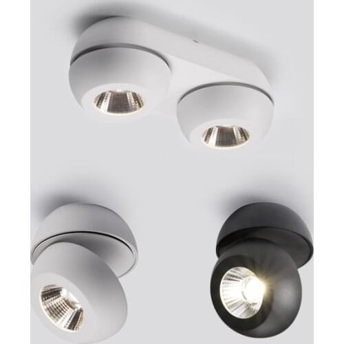 Surface Mounted Ceiling Downlights Dimmable 10W 15W 20W 30 40W AC85-265V lamp COB Dimmable LED Downlights Ceiling Spot lights