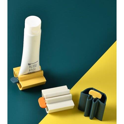 Facial Cleanser Press Holder Toothpaste Squeezer Tube Cosmetics Rolling Squeezing Dispenser Device Oral Care Bathroom Supplies