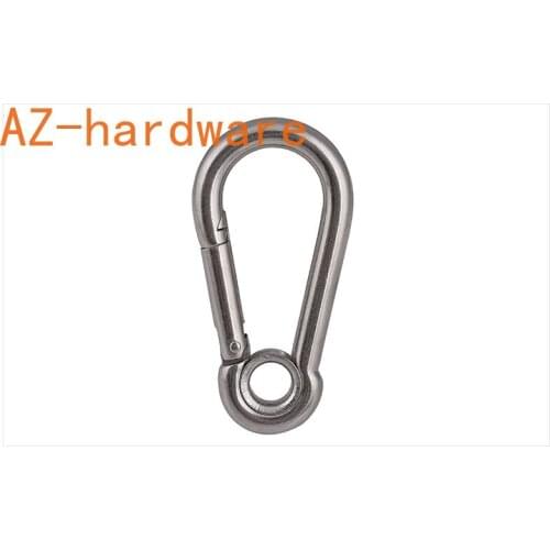 Rock Climbing Stainless Steel Safety Buckle Quick Hanging Mountaineering Buckle Quick/Slow Falling Safety Spring Buckle 2PCS