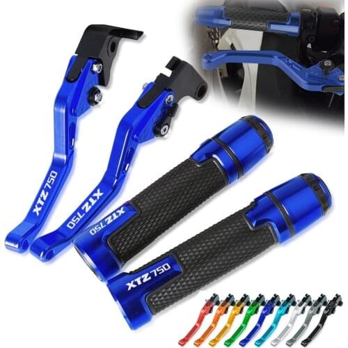 Brake Clutch Levers Motorcycle Thruster Grip Handle Bar Cap End Plugs For YAMAHA XTZ750 1989 1990 1991 1992 1993 1994 1995 1996