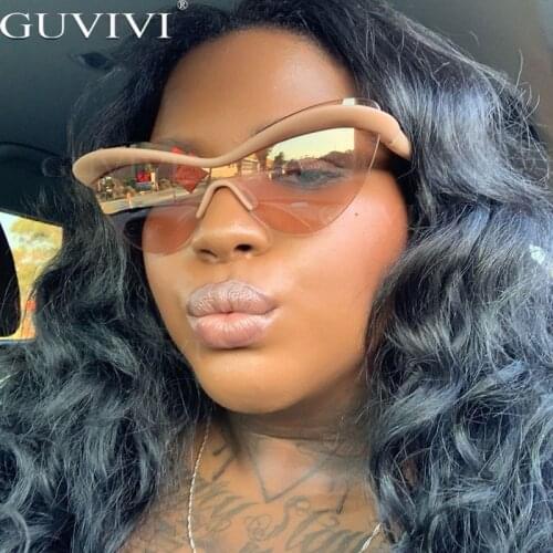 Ultralight TR90 Cat Eye Sunglasses Men Women 2020 Luxury Vintage Unique Frame One Piece Glasses Male Goggle UV400 Gafas De Sol