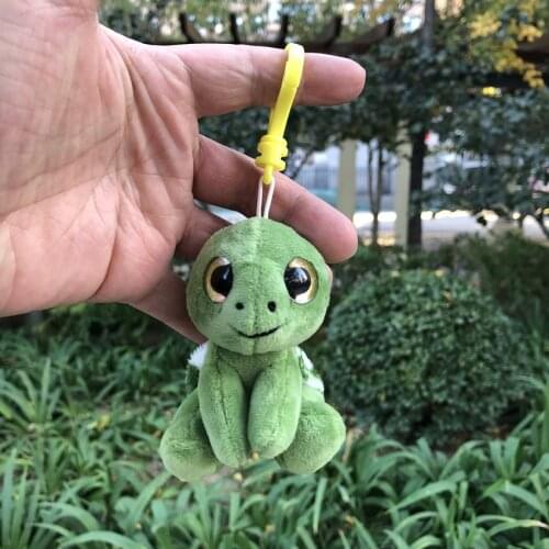 10cm Amphibious tortoise Green Big Eyes Turtle Stuffed & Plush Toys Sea Animals Plush Turtle Doll Pendant Best Gifts for Friend