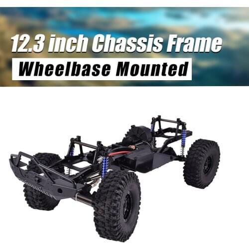 12.3 inch Chassis Frame Wheelbase Mounted DIY Toys For 1/10 SCX10II 90046 90047 Remote Control Crawler Car Parts Base Set