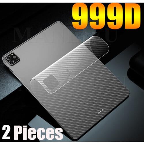 2Pcs Carbon Fiber Back Protective Flim for Apple iPad Pro 11 12.9 Air 4 10.2 2020 9.7 10.5 Mini 5 4 3 Screen Protector Soft Film
