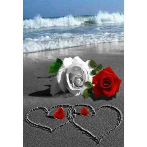 5D DIY Diamond Painting Seaside Scenery Rhinestone Picture Full Diamond Embroidery Mosaic Cross Stitch Kit Home Decoration