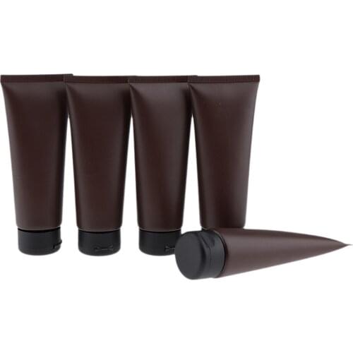 5pcs Empty Soft Tube Cosmetic Face Wash Cream Lotion Containers Bottle 100ml