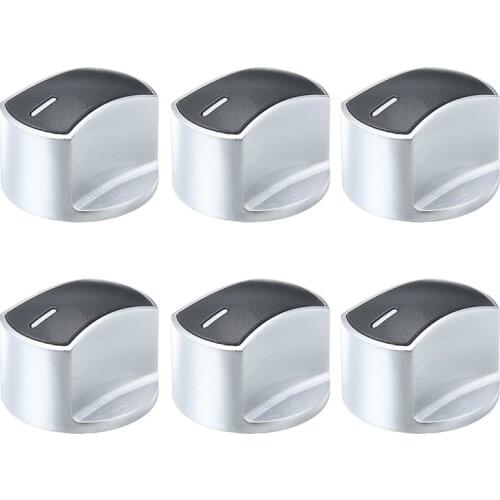 6pcs Replacement Stoves Oven Knobs Metal Stove Knob Hob Control Knob Handle Switch Tool Cooker Accessories