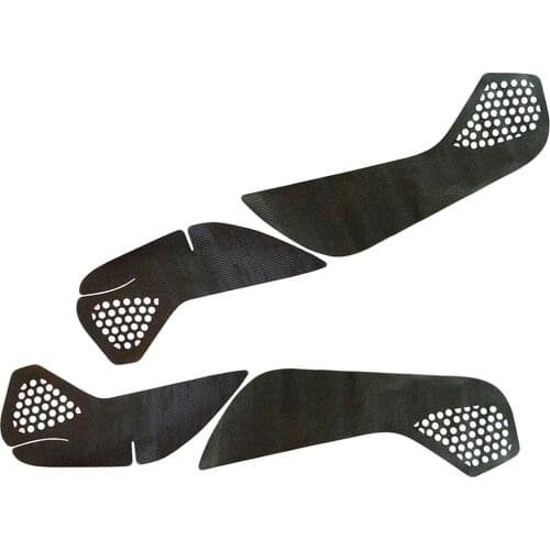 Beler 4pcs/Set Door Anti Kick Pad Sticker Trim Decoration Fit for Toyota Corolla Hatchback 2019 2020 2021 Carbon Fiber Style PVC