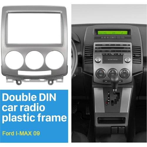 CD DVD Stereo Panel for FORD i-Max 2007+ MAZDA 5 Premacy 2005+ 2 Din Audio Radio Fascia CD Trim Kit Frame Refitting Facia Plate