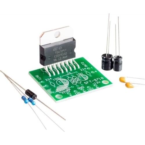 【AH ROBOT】1set TDA7297 amplifier board spare parts dc 12v grade 2.0 dual audio encoding 15w electronic diy kit