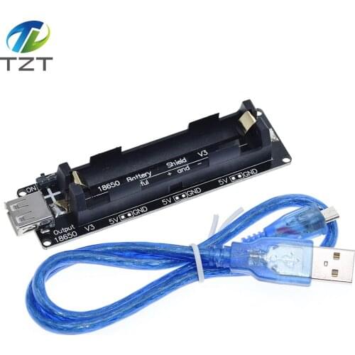 ESP32 ESP32S For Wemos For Raspberry Pi 18650 Battery Charge Shield Board V3 Micro USB Port Type-A USB 0.5A For Arduino Charge