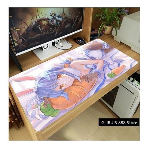Anime Hololive VTuber Usada Pekora Shirogane Noel Mouse Pad Thicken Laptop Gaming Mice Mat Table Keyboard Mat Playmat Ornaments