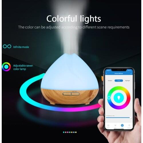 Tuya Smart Life WiFi Colorful Humidifier EU Ultimate Aromatherapy Household Essential Oil Diffuser work with Alexa Google Home