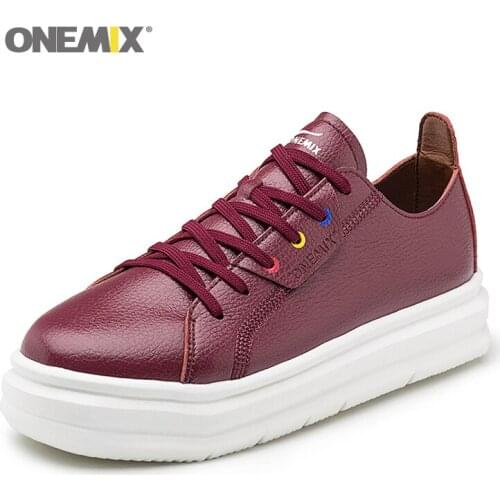 ONEMIX 2020 Women Sneakers Lace Up Comfortable Height Increasing Female Chunky Ladies Running Shoes Soft Lightweight Outsole