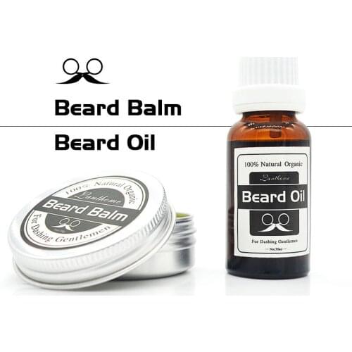 Men Barba Beard Kit Styling Tool Beard Essence Oil Moustache Balm Moisturizing Wax Styling Nourishing Beard Care Set for Men