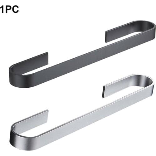 25/45cm Wall Mounted Bathroom Towel Bar Shelf Rack Self Adhesive Towel Holder Toilet Roll Paper Hanging Hanger Towel Rack