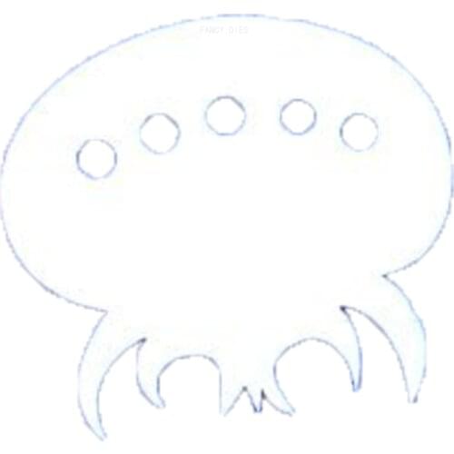 2021 New Jellyfish alien cutter Cutting Die Mold Diy Scrapbook Decoration Wooden Knife Mould Suitable For Fustelle